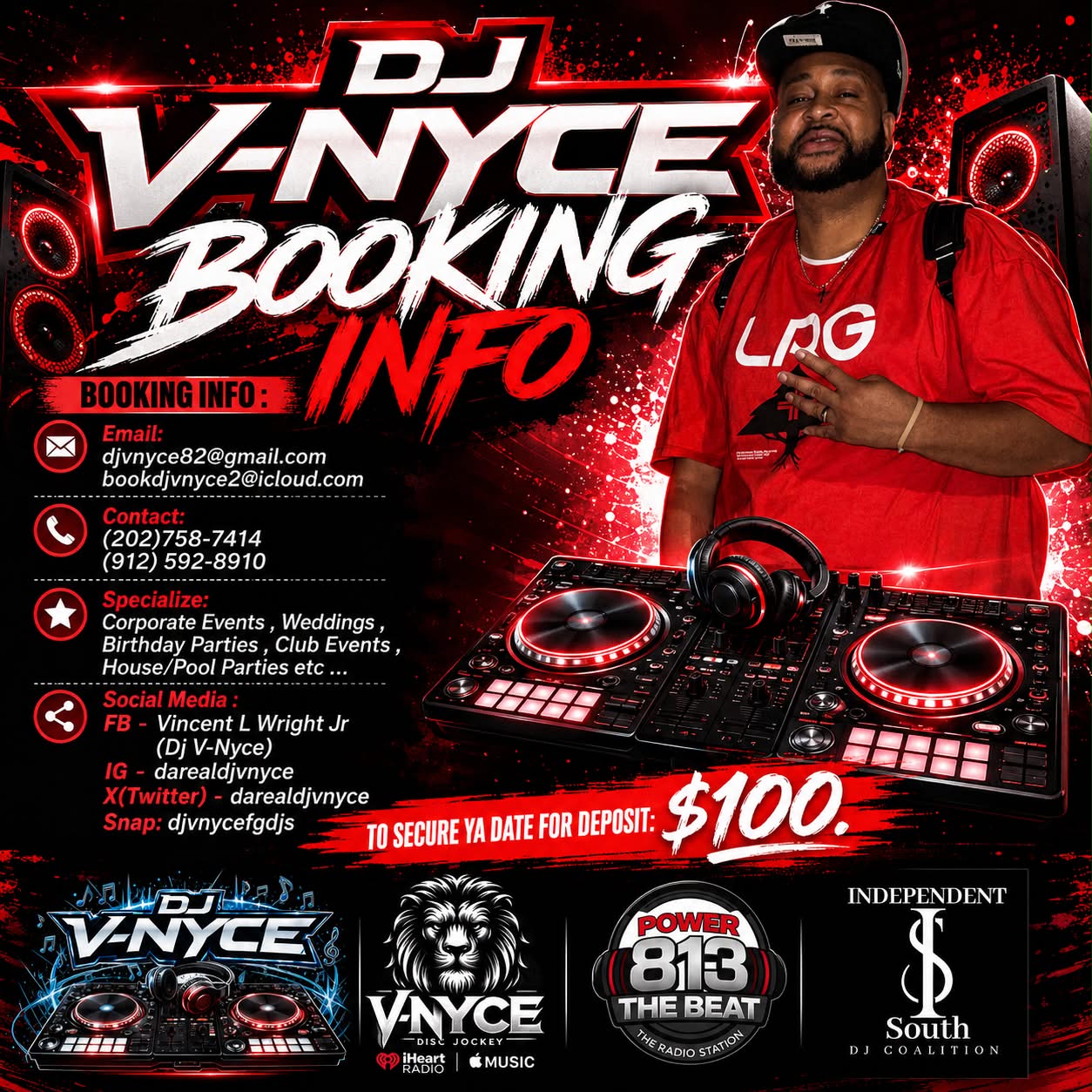 Dj V-Nyce Flyer