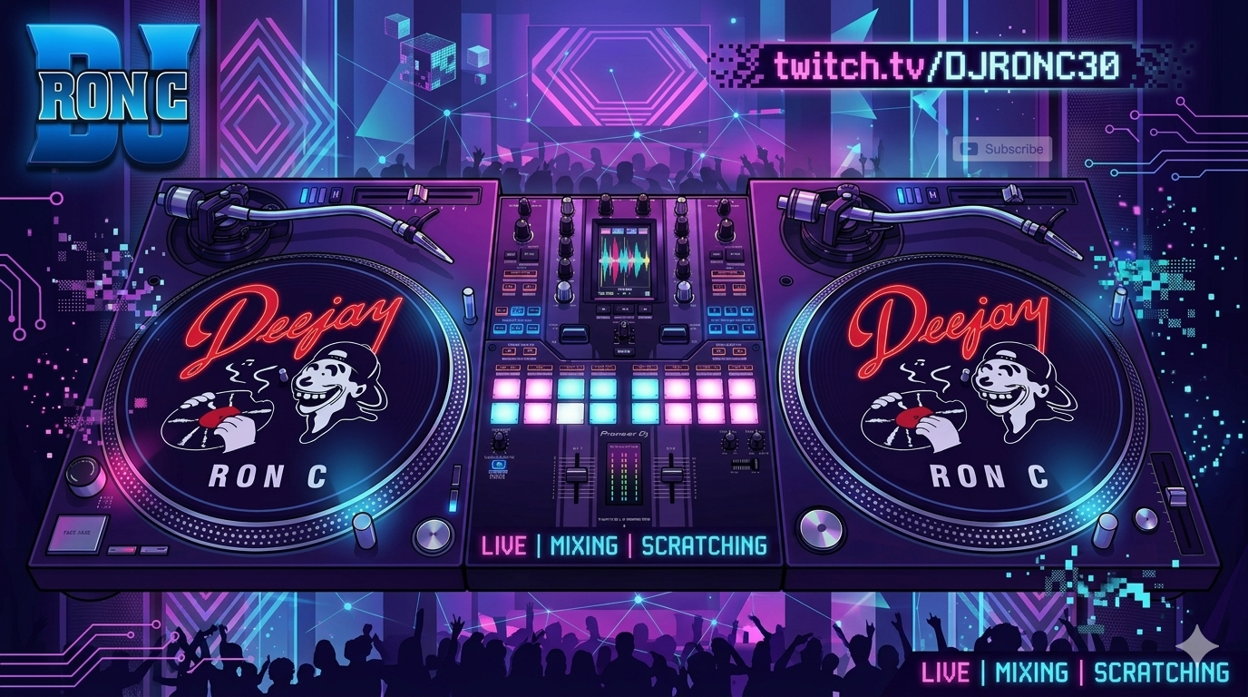 DJ RON C Logo