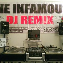 The Infamous DJ Remix Logo